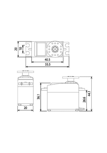 Futaba S3003 Servo Motor + Dişli Seti -- Rc Araba Robot
