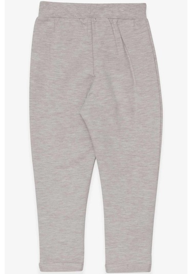 Breeze Kız Bebek Tayt Pantolon Tavşan Nakışlı 9 Ay-3 Yaş, Bej Melanj Bej Melanj