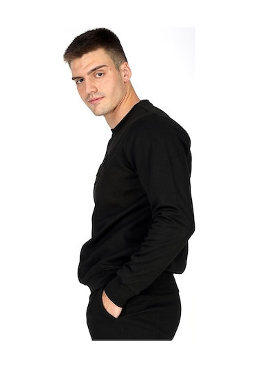 Lee Cooper Erkek O Yaka Sweatshirt 241030 Sİyah