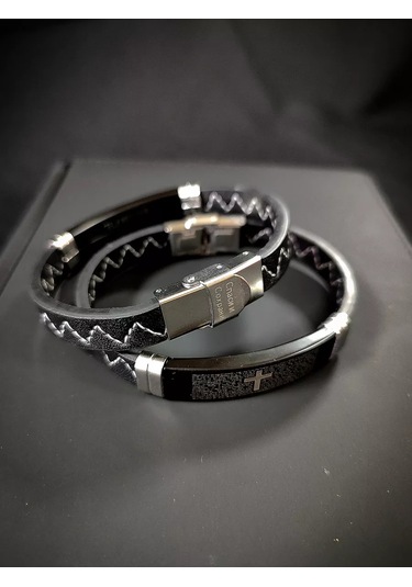 Sanin Ortodoks Bilezik, Dua İle Haçlı 202447054 Siyah