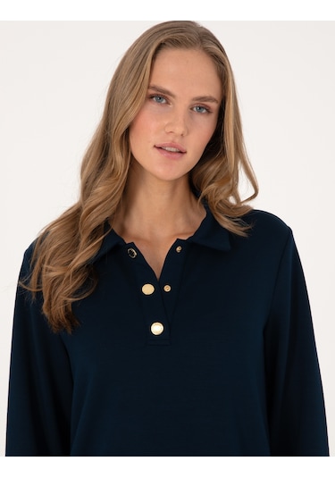 Pierre Cardin Kadın Lacivert Elbise Örme 50315895-vr033 Lacivert