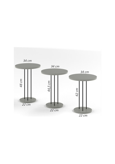 Zigon Sehpa Terra Beyaz