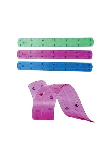 Fixpoint P-2548 Esnek Cetvel 30 CM Çok Renkli