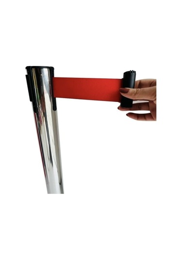 2 Adet Krom Şerit Bariyer 3mt , Yönlendirme Bariyeri, Şerit Bariyer, Protokol Bariyeri