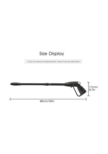 Yüksek Basınçlı Yıkama Tabancası Ile Yüksek Güç Yıkama Siyah