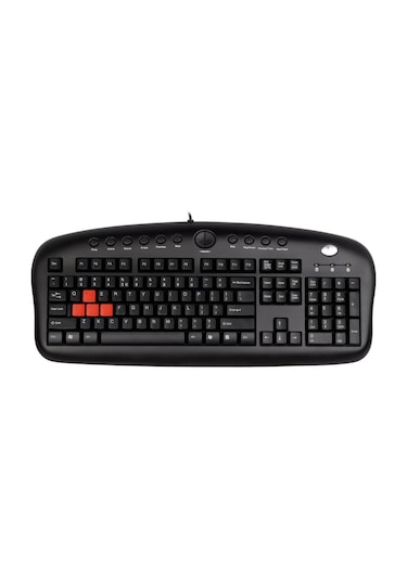 A4 Tech Kb-28g, Siyah, Usb Kablolu, Türkçe Q, Multimedya Klavye