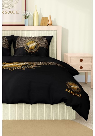 Marka Nevresim Takımı Çift Kişilik Pamuklu Saten Kumaş 6 Parça 3d Dijital Baskı Duvet Cover Set Model No:109 Renkli