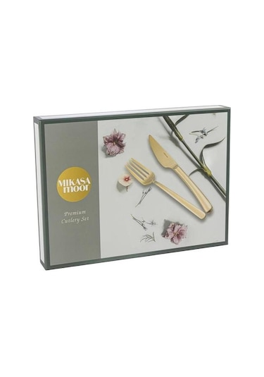 Mikasa Moor Dolce 30 Parça Çatal Kaşık Bıçak Seti Altın