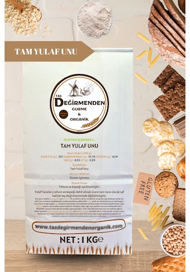 Tam Yulaf Unu (Gluten İçermez) - 1 Kilo