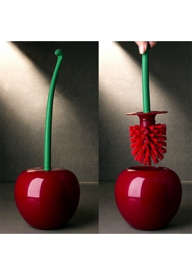 Bosphorusboutique02 Yystore Kiraz Şekil Tuvalet Fırçası Temizleme Fırçası Sevimli Diğer