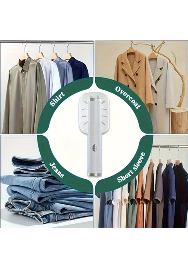 Carrier Beyaz Taşınabilir El Tipi Usb Ütü Kompakt Pilsiz Seyahat Ev Otel İçin Siyah Beyaz