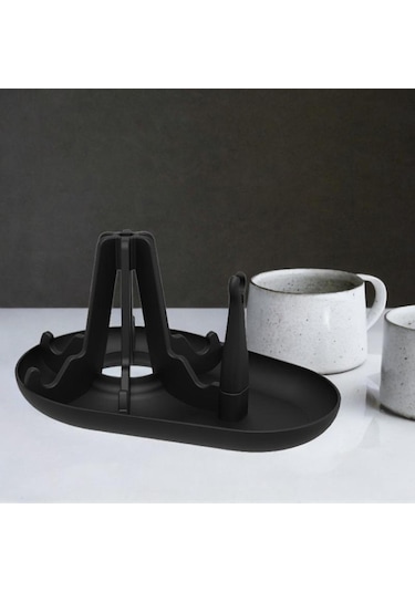 Suntek Kahve Kupa Su Bardak Rafı Taşınabilir Şişe Siyah