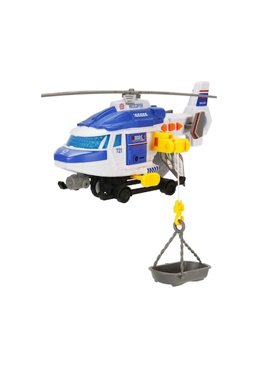 Sesli Işıklı Motorize Kurtarma Helikopteri 20 Cm Vinçli Sedyeli Ses & Işık Efektli Motorize İl