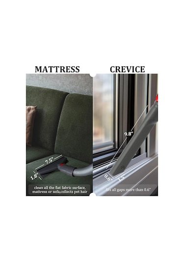 Honeybeeshop 6 Adet  Gen 5 V15 V12 V11 V10 V8 V7 Absolute Aksesuar Kiti Vakum Temizleyici Fırça Süper Büyük Puf Döndürme Mattress Algılama