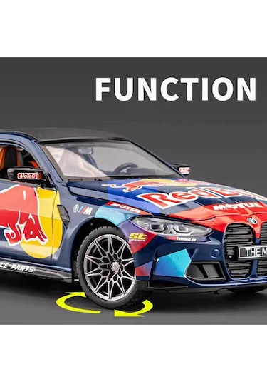Scowetto Bmw M4 Diecast Model Araba Bmw M4 Redbull Yarış Arabası
