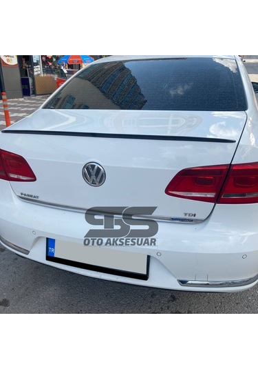 Volkswagen Passat B6 - B7 - B8 Type 2006 - 2020 Uyumlu Bagaj Üstü Spoiler Piano Black