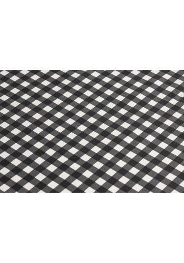 Ekose Masa Örtüsü Siyah