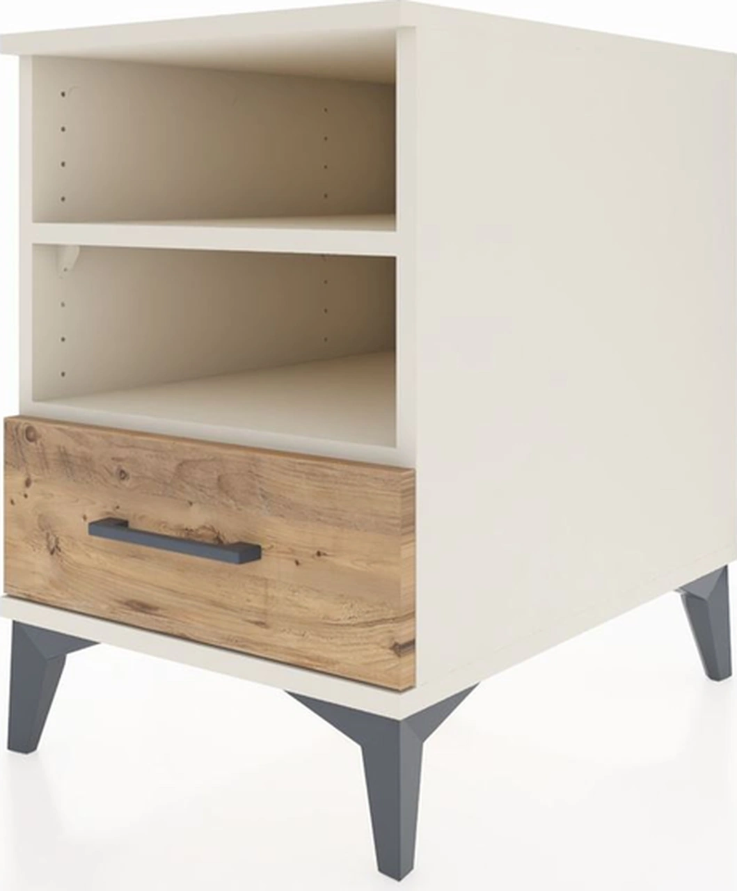 Kronos Komodin 2 Raflı Tek Çekmeceli 44x59x64 Aytaşı-çam Aytaşı