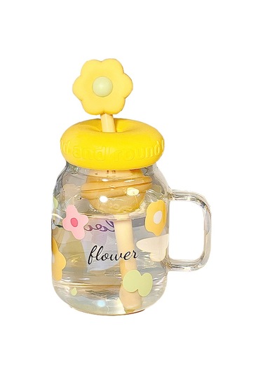 Aurora Filtre Pipetliçay Yapmak İçin Su Bardağı, Yüksek Kaliteli, Büyük Kapasiteli, Yüksek Sıcaklağa Dayanıklım Bardak Sarı