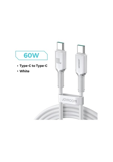 Joyroom Pd 100w Usb C Şarj Kablosu Iphone Uyumlu 16/15 Huawei Samsung Xiaomi Macbook Pro İçin 1.2/2m Chınagökyüzü Mavi1m