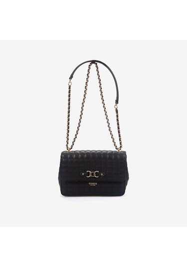Guess Nadira Kapitoneli Mini Çapraz Çanta Hwqg8424210 Siyah