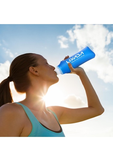 Lixada 500 Ml Açık Su İçme Şişesi Yumuşak Katlanır Şişe Bpa Ücretsiz Koşu Yürüyüş Bisiklet İçin, Seçenek: 1 Pc