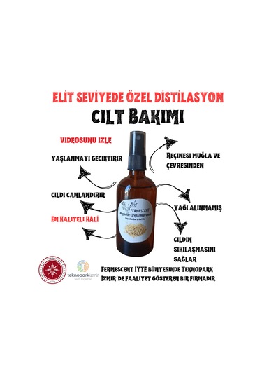 Fermescent Akgünlük Suyu Hidrosolü 100 ML