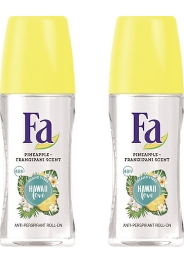 Fa Hawaii Love Roll-On Deodorant 50 ML x 2