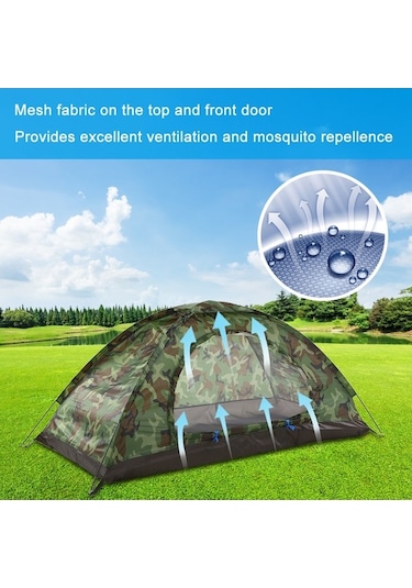 Novahub Tek Kişilik Su Geçirmez Kamp Çadırı - Taşınabilir Ve Hafif Outdoor Çözümü Çok Renkli Çok Renkli