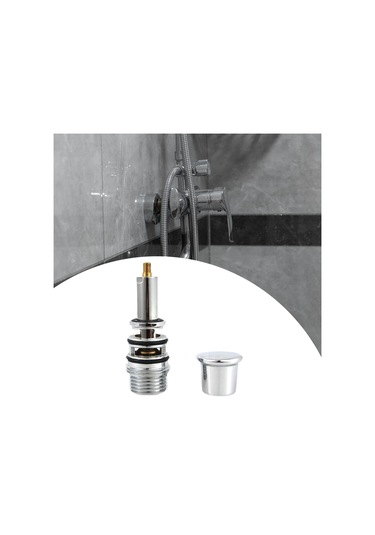Suntek Duş Diyalayıcı Valf 3 Yolu Banyo Tuvalet Mutfak A1001 Gümüş