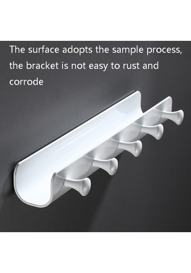 Sones Um112 Ev Depolama Kancası Duvar Dekorasyonu Cep Telefonu Rafı, Özellikler: Beyaz 4 Kanca Diğer