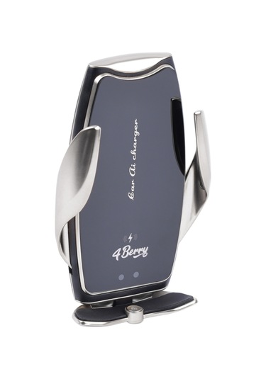 A8g Gri Araç Tutucu 15 W Kablosuz Hızlı Şarj, Otomatik Kıskaçlı Gri