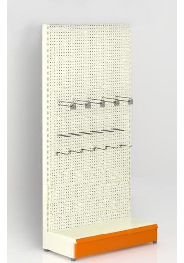 Hırdavat Ünitesi Duvar Rafı - Delikli Pano Rafı 60 Cm-40a Galvaniz