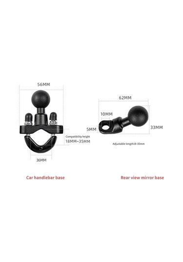 Fortunelane Motosiklet Telefon Tutucu Ayna Tipi, Sekizgen Yuvarlanma Engeli, Alüminyum Ve Pc Malzeme