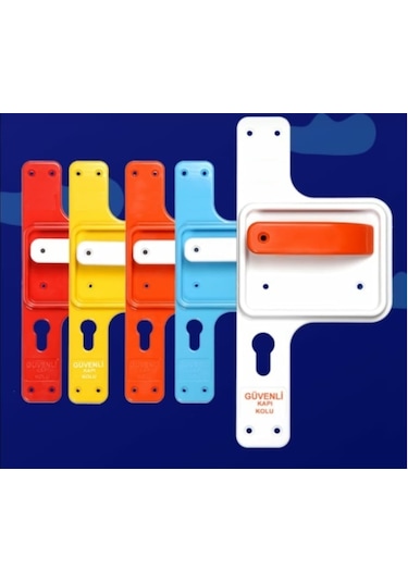 Bariyerli Güvenli Ve Kırılmaz Kapı Kolu 10 Adet( 56 Renk )