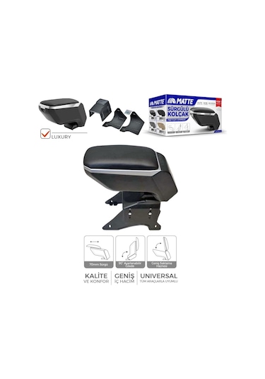 Matte Kolçak Sürgülü Luxury Siyah-Gri