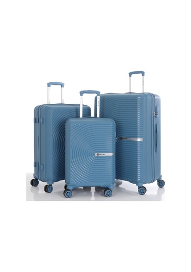Mçs Üçlü Polipropilen Valiz Seti V374 S21yy1000006-set 10227 Sky Blue