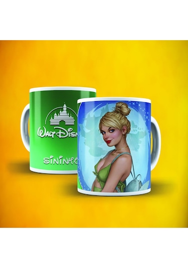 Disney Sininho Baskılı Kupa Bardak Beyaz