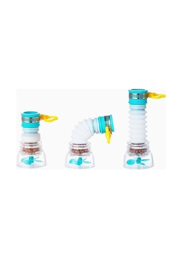 Jms 360 Derece Dönen Duş Mutfak Su Filtresi Musluk Kafası Memesi With Filter Stone Pembe