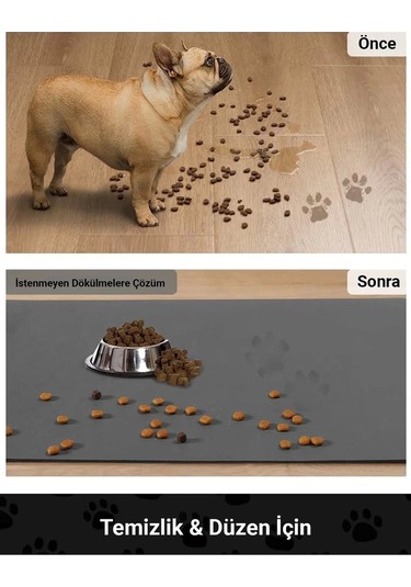 Matgo Pati Mama Çeken Kedi Beslenme Matı Kaymaz Sıvı Geçirmez 50 x 70 CM