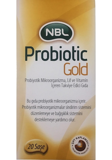 3 Adet Nbl Probiotic Gold 20 Saşe Gıda Takviyesi