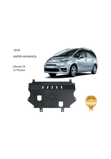 Citroen C4 G. Picasso Çelik Karter Muhafaza Koruma 2006 2007 2008 2009 2010 2011 2012 2013