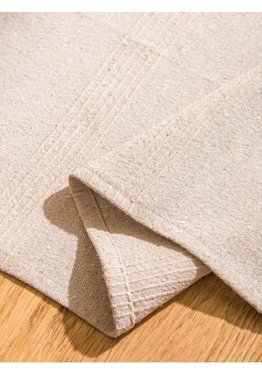 Bej Düz Runner 40x120 Cm