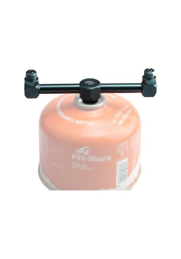 Kamp Sobası Splitter Lindal Vana Propan Tankı Adaptörü Yürüyüş Piknik Barbekü İçin Mavi