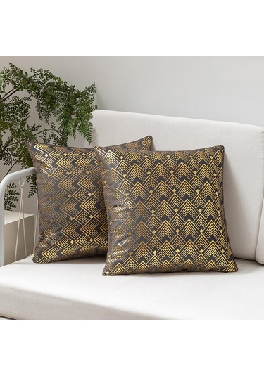 Suntek Yastık Kılıfı 18 18 Inç Minimalist Çok Yönlü Koyu-gri Koyu Gri