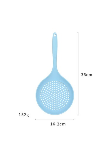 1 Adet Silikon Gıda Süzgeci Kaşık Drenaj Aleti Yaratıcı Pişirme Spatulası Büyük Süzgeç Çorba Süzgeci Ev Mutfak Aleti Mavi Mavi