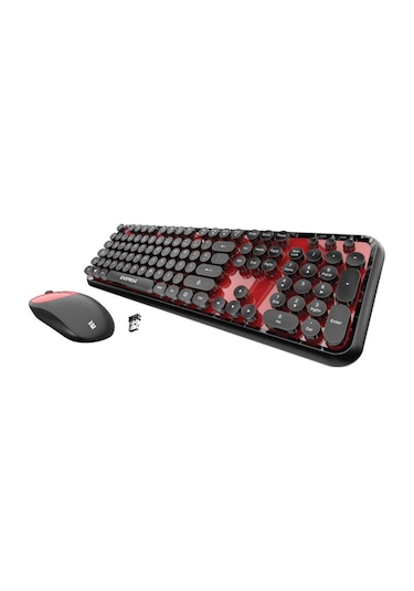 Everest Round KM-6282 Kablosuz Q Multimedia Klavye Mouse Set