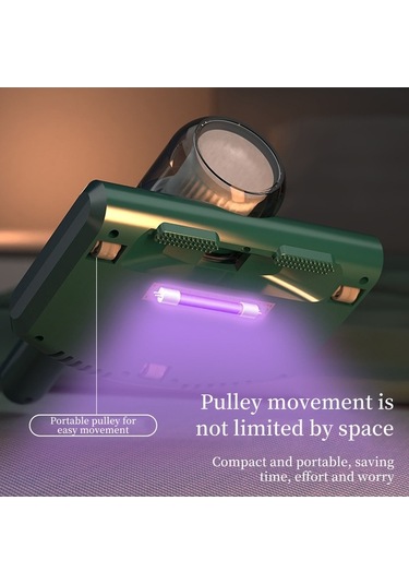 Besthome1 El Tipi Kablosuz Şarjlı Kuru Temizleyici: 350w Motorlu 10.000 Pa Emme Gücü, 253.7nm Uv Işıklı Akne Temizleyici - Beya Beyaz