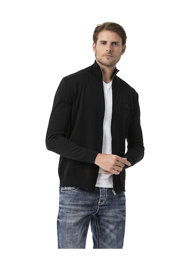 Cp282 Ultimate Zip Luxe Knit Men Sweater Siyah