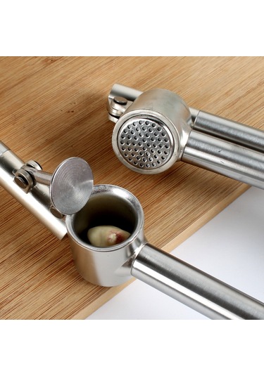 304 Paslanmaz Çelik Sarımsak Presi Uzatılmış Sarımsak Gümüş Gümüş